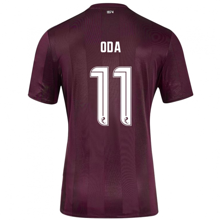 Men Football Yutaro Oda #11 Burgundy Home Jersey 2024/25 T-Shirt Nz