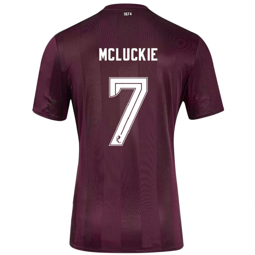 Men Football Bobby Mcluckie #7 Burgundy Home Jersey 2024/25 T-Shirt Nz