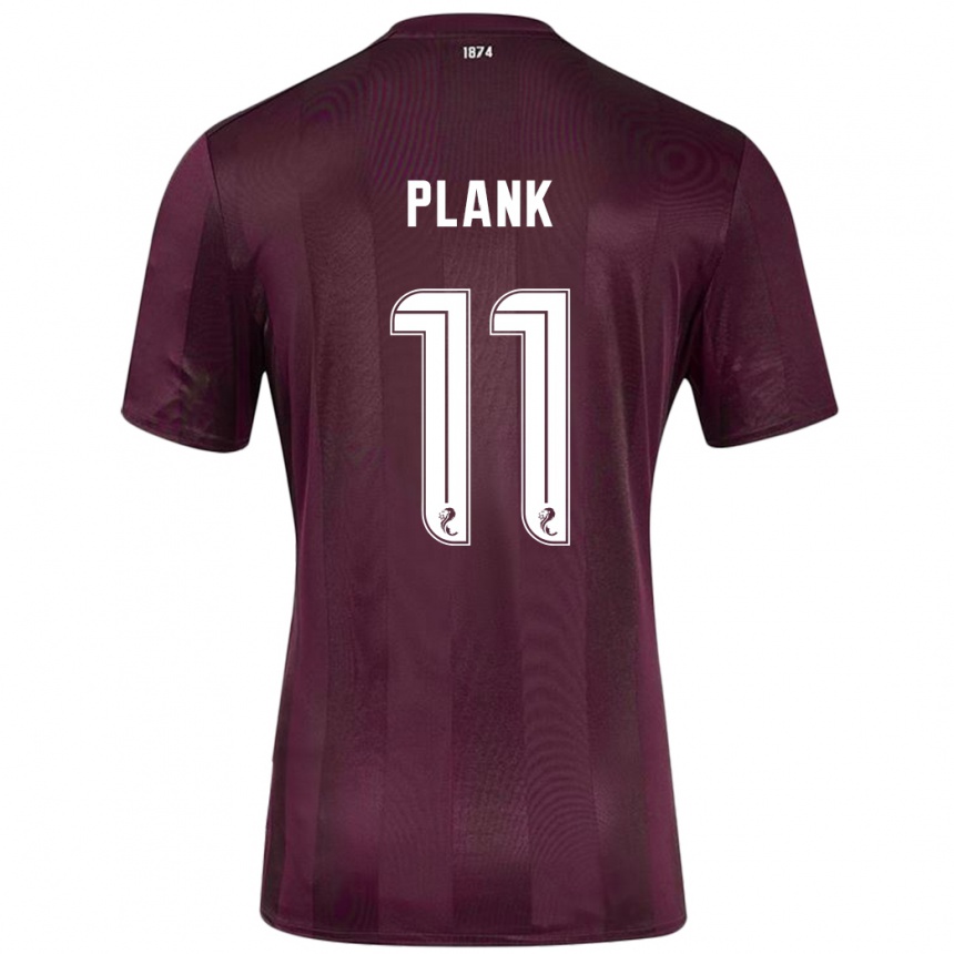 Men Football Dom Plank #11 Burgundy Home Jersey 2024/25 T-Shirt Nz