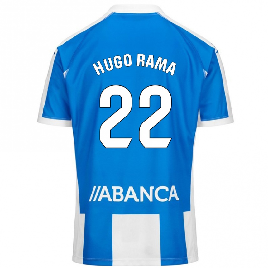 Men Football Hugo Rama #22 Blue White Home Jersey 2024/25 T-Shirt Nz