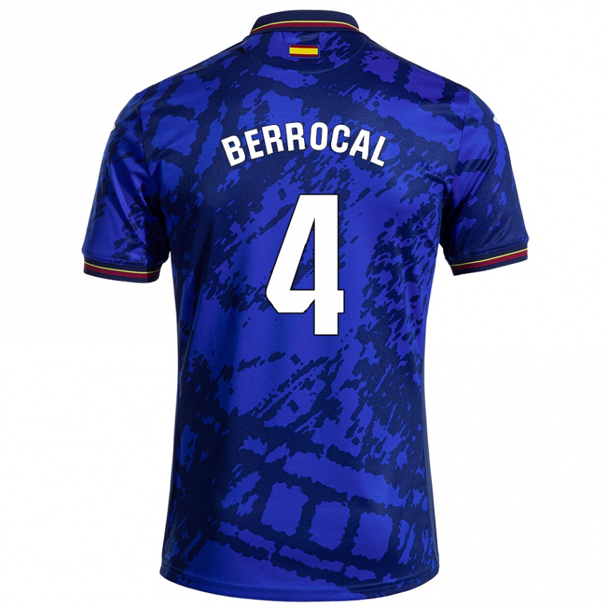 Men Football Juan Berrocal #4 Darker Blue Home Jersey 2024/25 T-Shirt Nz