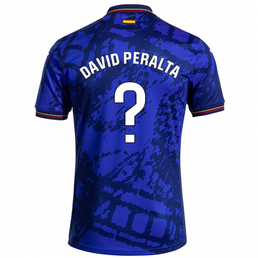 Men Football Juan David Peralta #0 Darker Blue Home Jersey 2024/25 T-Shirt Nz