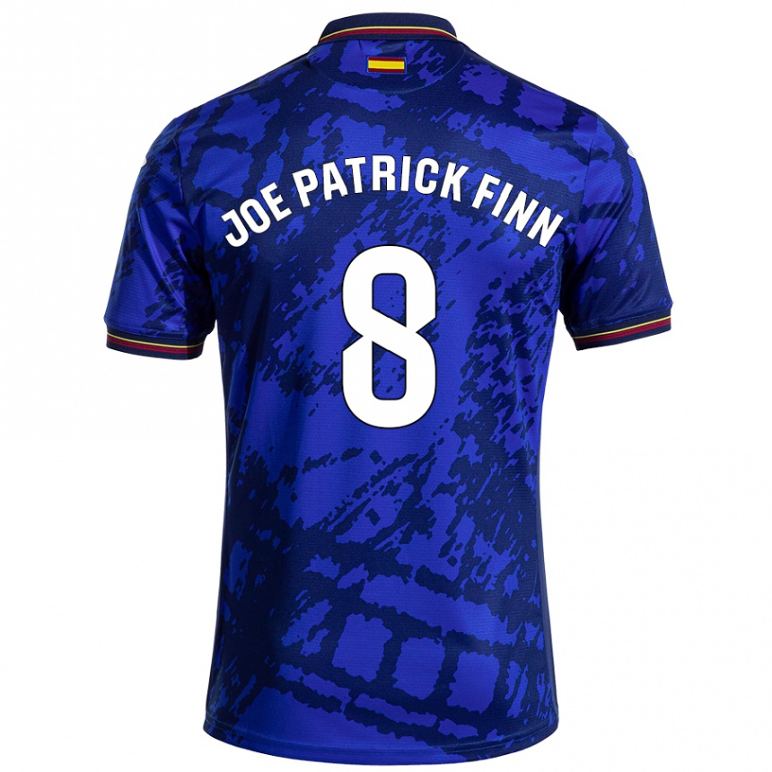 Men Football John Joe Patrick Finn #8 Darker Blue Home Jersey 2024/25 T-Shirt Nz