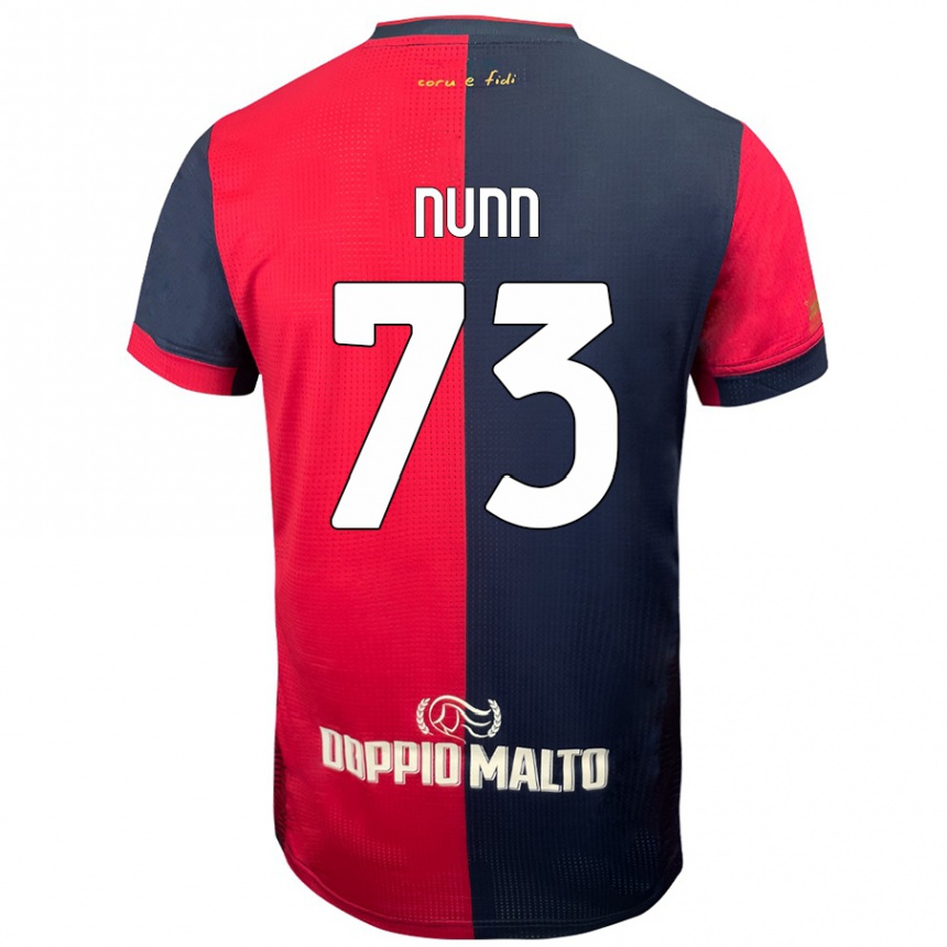 Men Football Jack Nunn #73 Red Darker Blue Home Jersey 2024/25 T-Shirt Nz