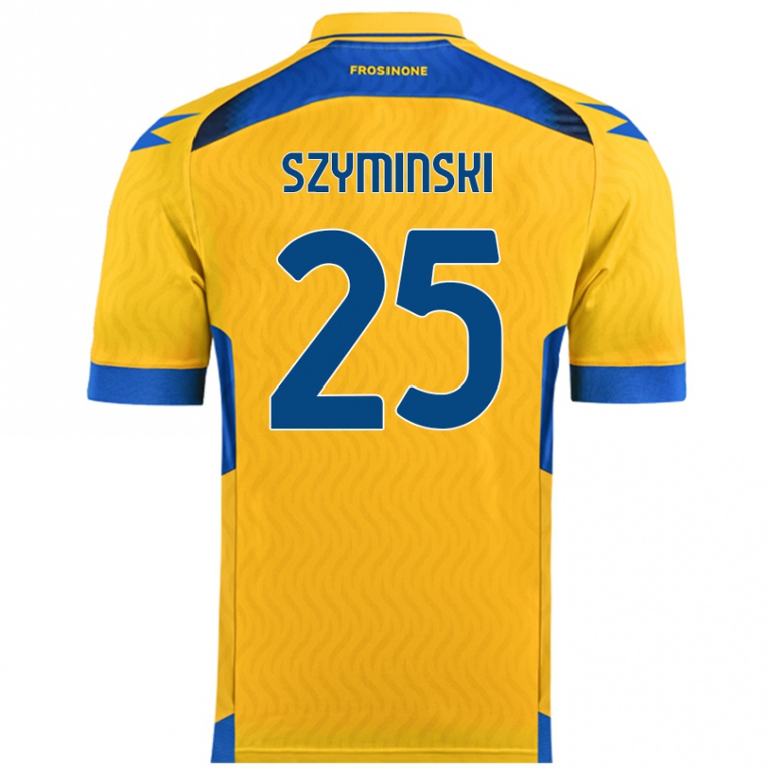 Men Football Przemyslaw Szyminski #25 Yellow Home Jersey 2024/25 T-Shirt Nz