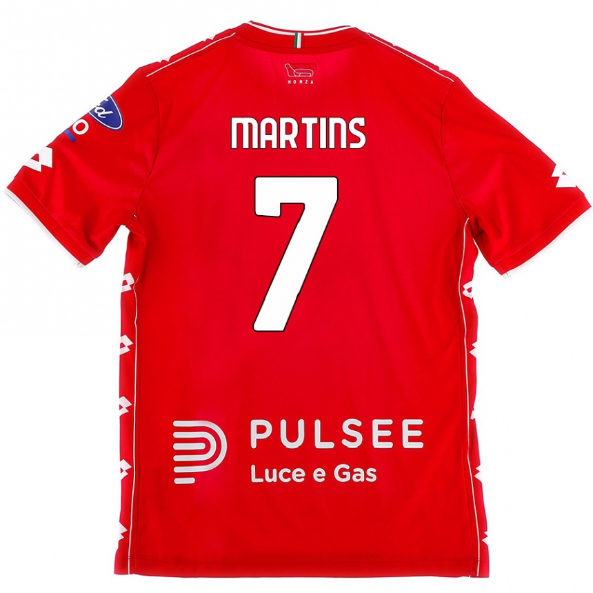 Men Football Kevin Martins #7 Red White Home Jersey 2024/25 T-Shirt Nz