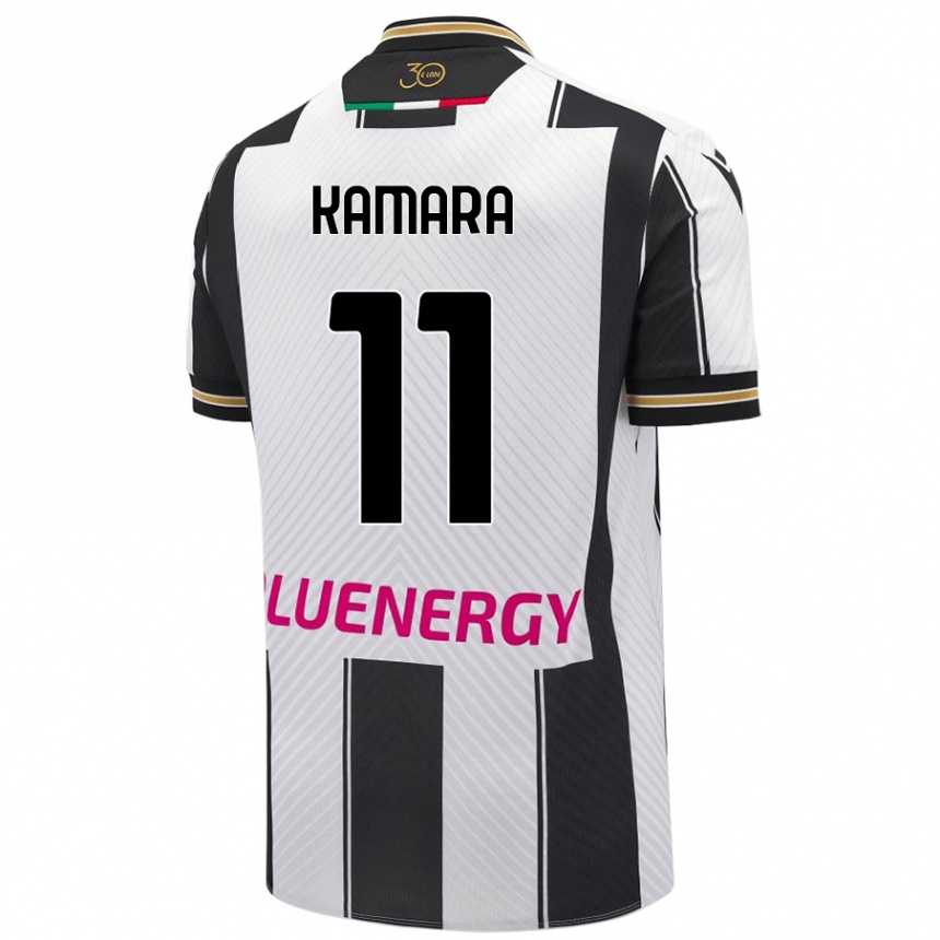 Men Football Hassane Kamara #11 White Black Home Jersey 2024/25 T-Shirt Nz