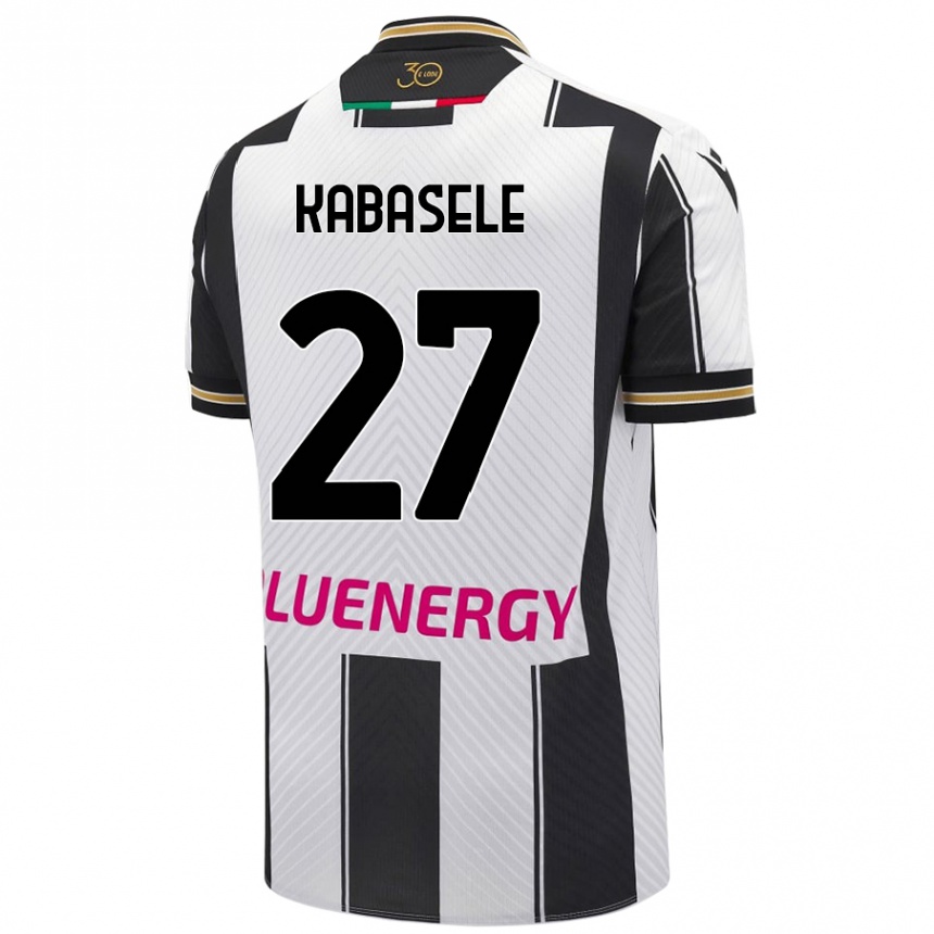 Men Football Christian Kabasele #27 White Black Home Jersey 2024/25 T-Shirt Nz