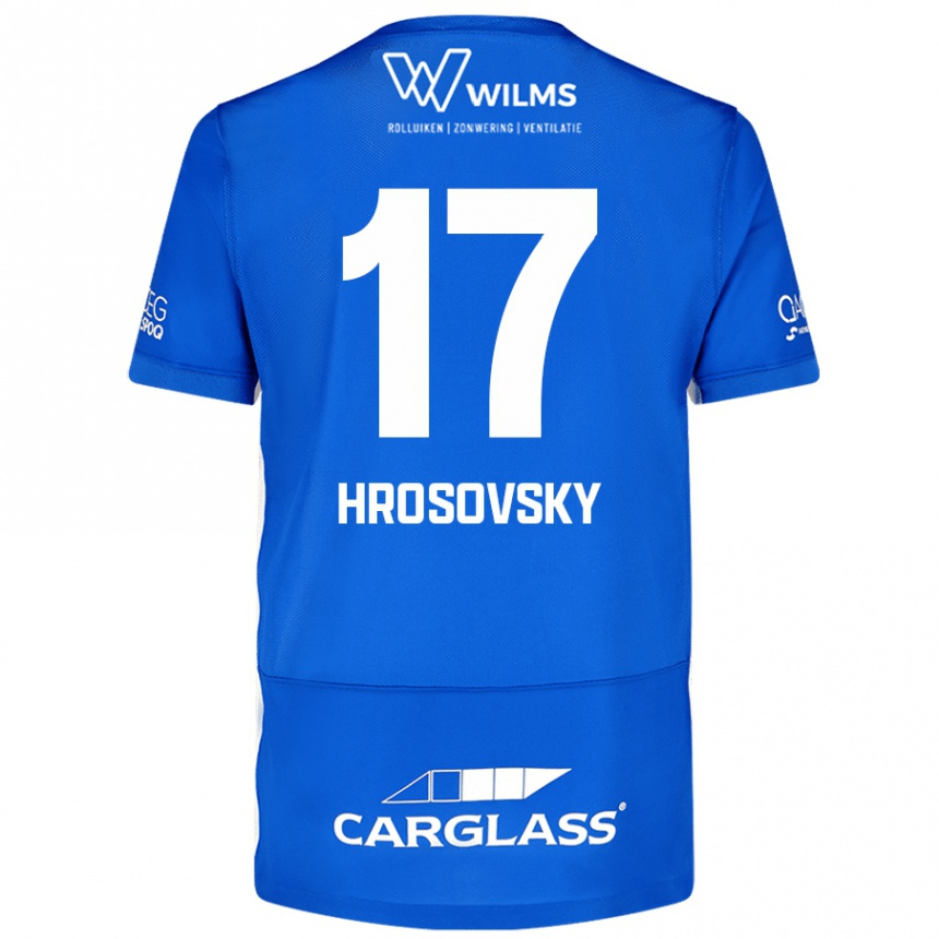 Men Football Patrik Hrosovsky #17 Blue Home Jersey 2024/25 T-Shirt Nz