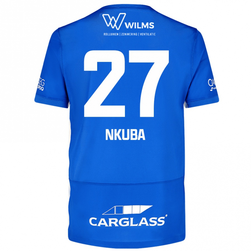 Men Football Ken Nkuba #27 Blue Home Jersey 2024/25 T-Shirt Nz