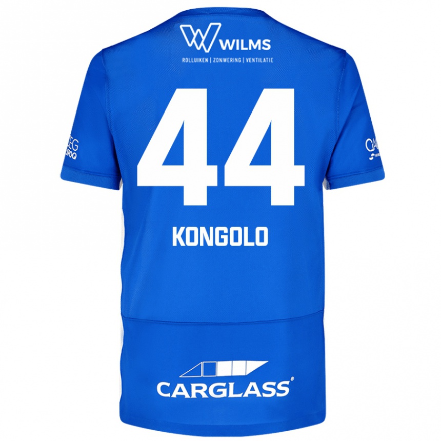 Men Football Josue Kongolo #44 Blue Home Jersey 2024/25 T-Shirt Nz