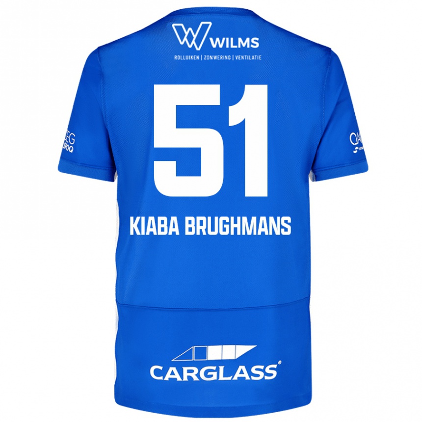 Men Football Lucca Kiaba Brughmans #51 Blue Home Jersey 2024/25 T-Shirt Nz