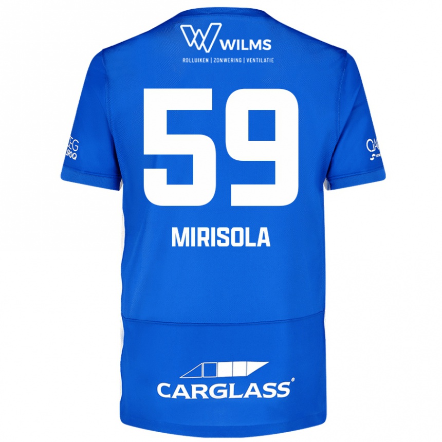 Men Football Robin Mirisola #59 Blue Home Jersey 2024/25 T-Shirt Nz