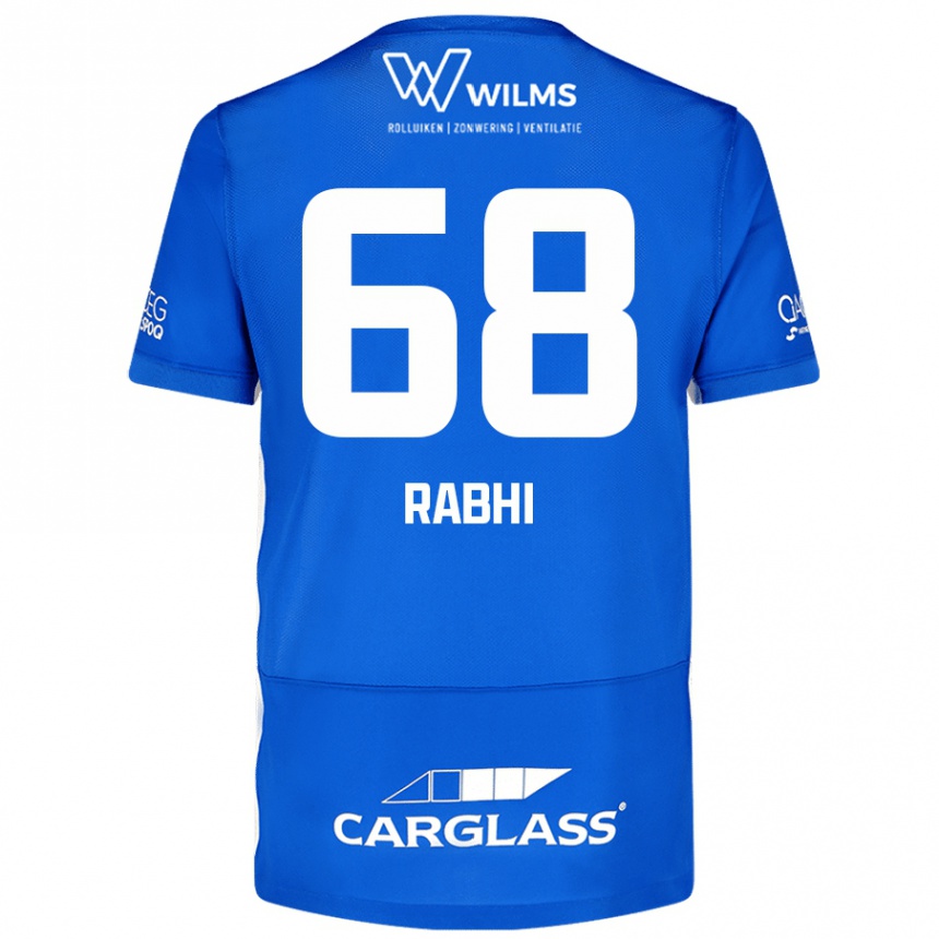 Men Football Ayman Rabhi #68 Blue Home Jersey 2024/25 T-Shirt Nz