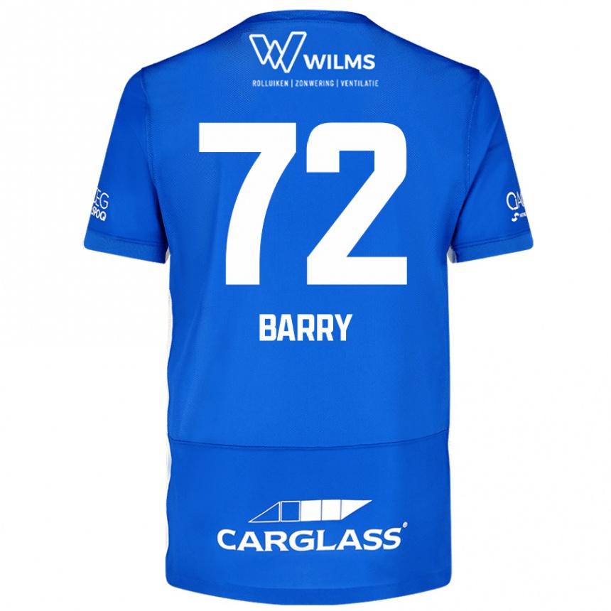 Men Football Alpha Barry #72 Blue Home Jersey 2024/25 T-Shirt Nz