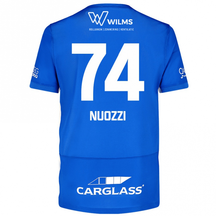 Men Football Cédric Nuozzi #74 Blue Home Jersey 2024/25 T-Shirt Nz