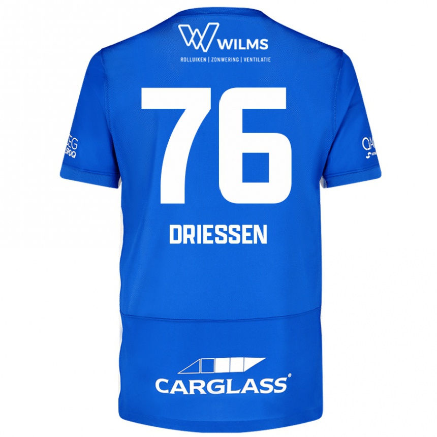 Men Football Jelle Driessen #76 Blue Home Jersey 2024/25 T-Shirt Nz