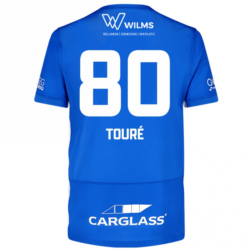 Men Football Saïdou Touré #80 Blue Home Jersey 2024/25 T-Shirt Nz