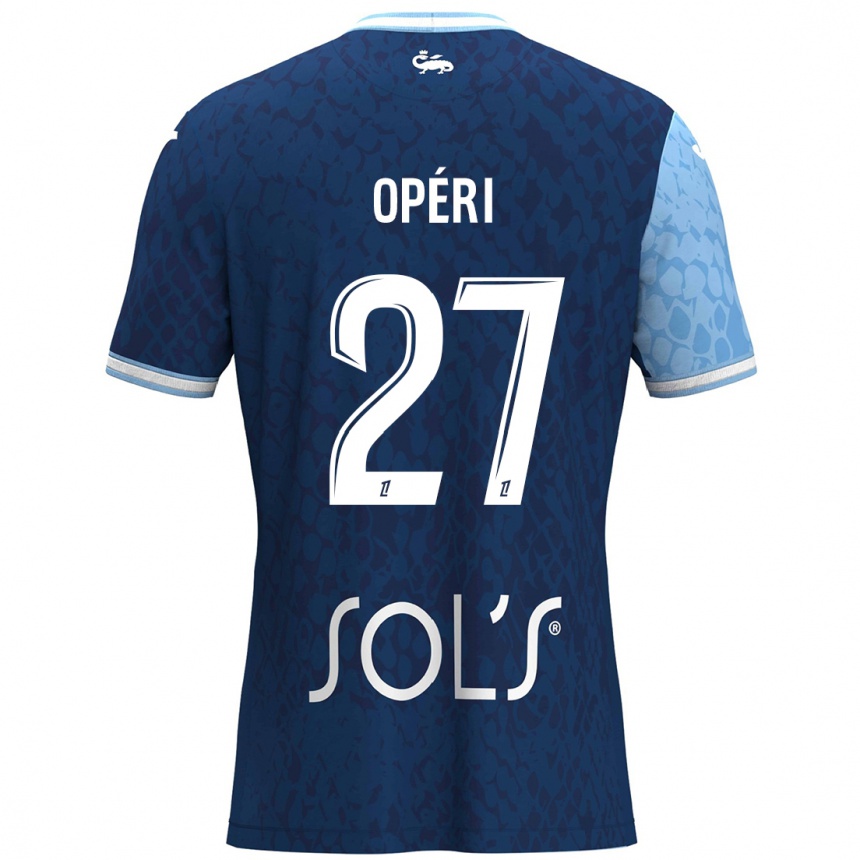 Men Football Christopher Operi #27 Sky Blue Dark Blue Home Jersey 2024/25 T-Shirt Nz