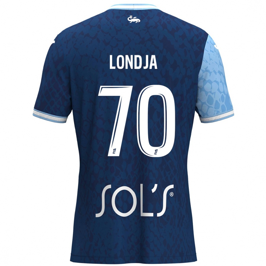 Men Football Ruben Londja #70 Sky Blue Dark Blue Home Jersey 2024/25 T-Shirt Nz