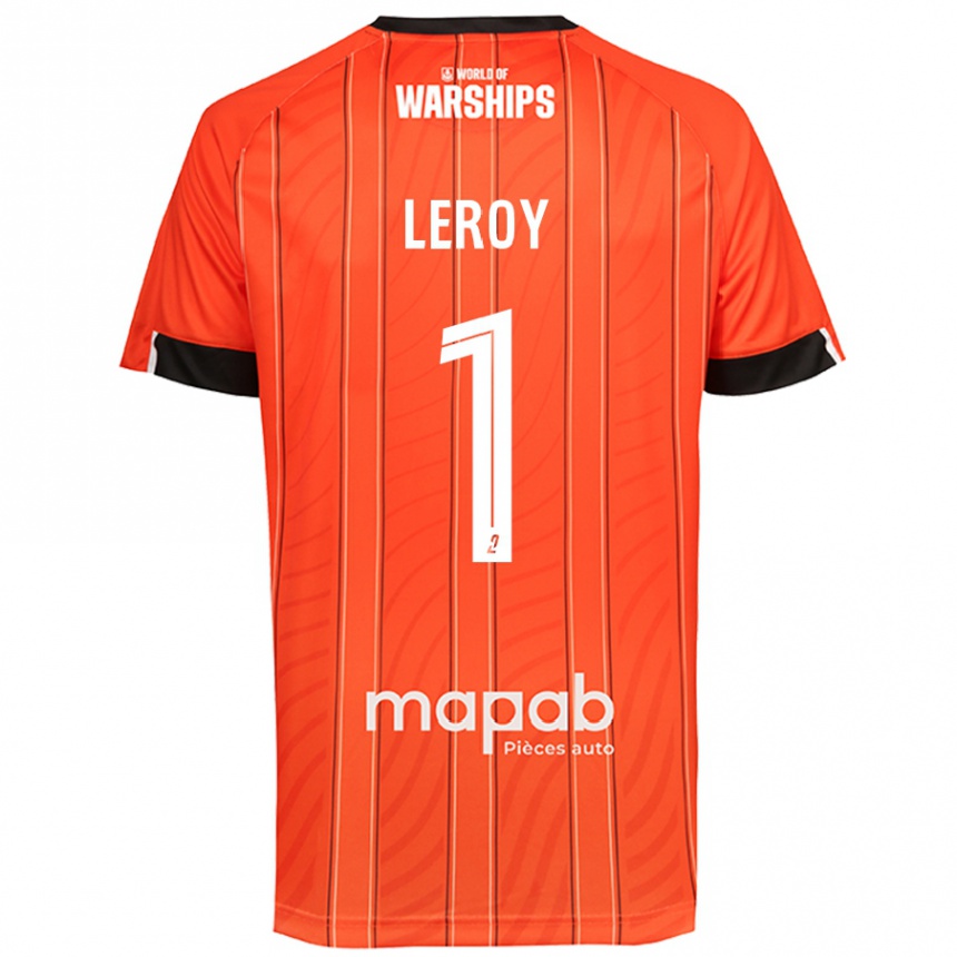 Men Football Benjamin Leroy #1 Orange Home Jersey 2024/25 T-Shirt Nz