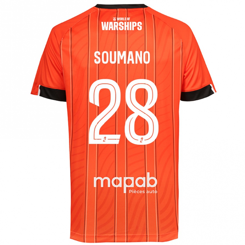 Men Football Sambou Soumano #28 Orange Home Jersey 2024/25 T-Shirt Nz