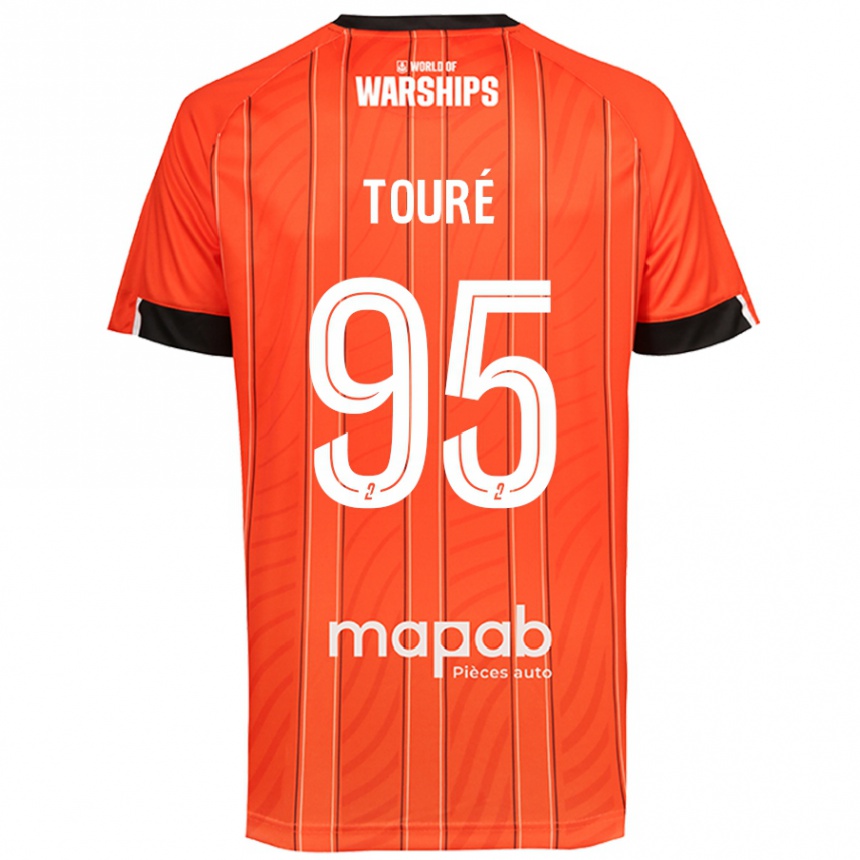 Men Football Isaak Touré #95 Orange Home Jersey 2024/25 T-Shirt Nz