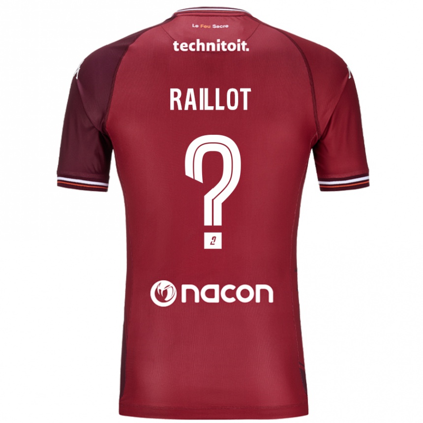 Men Football Lilian Raillot #0 Red Granata Home Jersey 2024/25 T-Shirt Nz