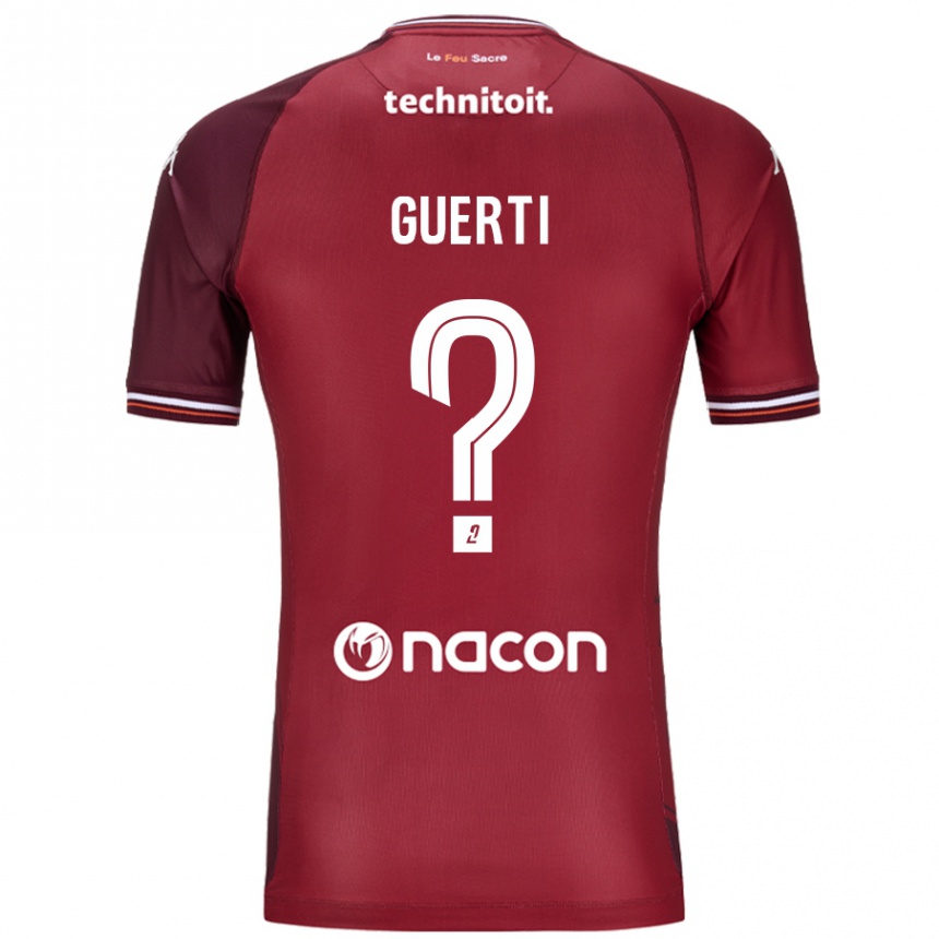 Men Football Ismaël Guerti #0 Red Granata Home Jersey 2024/25 T-Shirt Nz