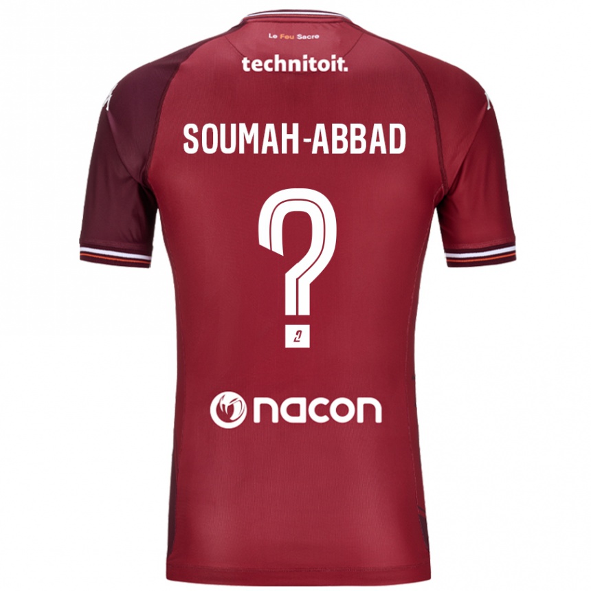 Men Football Édouard Soumah-Abbad #0 Red Granata Home Jersey 2024/25 T-Shirt Nz