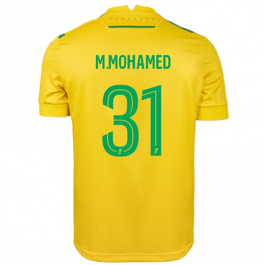 Men Football Mostafa Mohamed #31 Yellow Green Home Jersey 2024/25 T-Shirt Nz