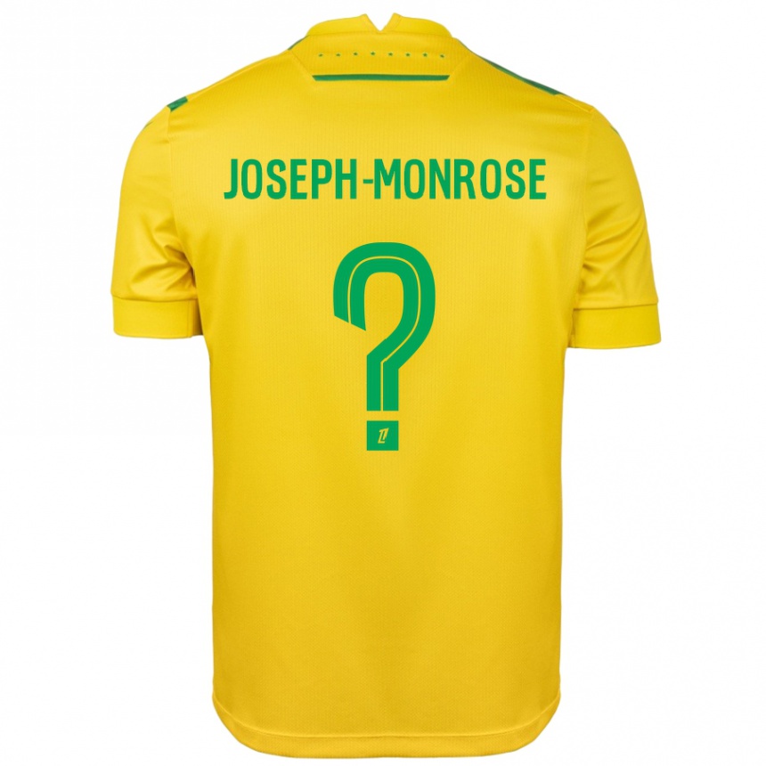 Men Football Florian Joseph-Monrose #0 Yellow Green Home Jersey 2024/25 T-Shirt Nz