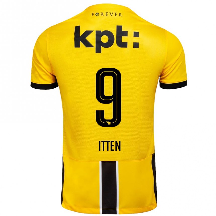 Men Football Cedric Itten #9 Yellow Black Home Jersey 2024/25 T-Shirt Nz