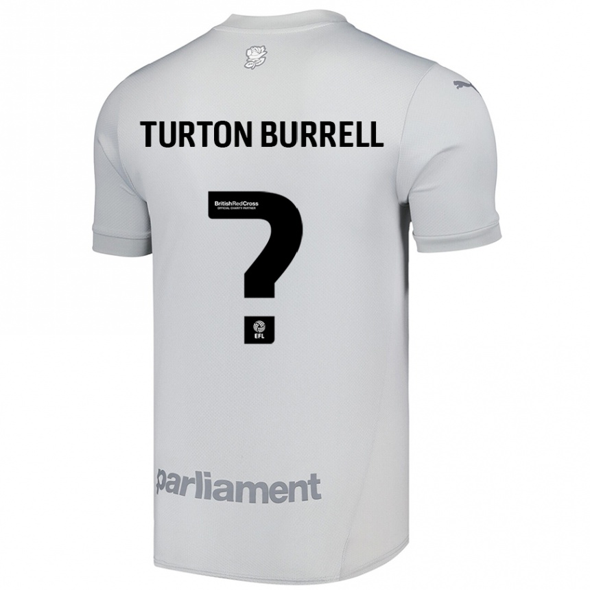 Men Football Melissa Turton-Burrell #0 Silver Gray Away Jersey 2024/25 T-Shirt Nz