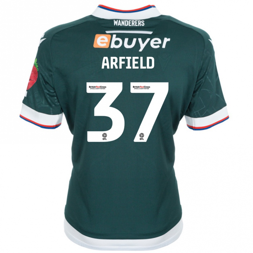 Men Football Scott Arfield #37 Dark Green Away Jersey 2024/25 T-Shirt Nz