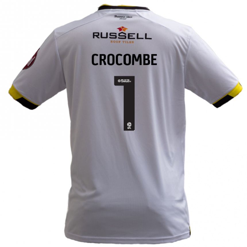 Men Football Max Crocombe #1 White Away Jersey 2024/25 T-Shirt Nz