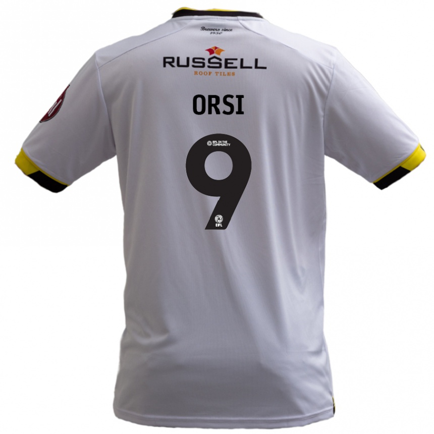 Men Football Danilo Orsi #9 White Away Jersey 2024/25 T-Shirt Nz