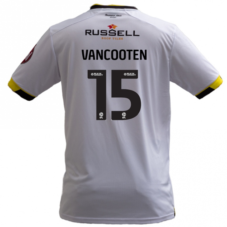 Men Football Terence Vancooten #15 White Away Jersey 2024/25 T-Shirt Nz