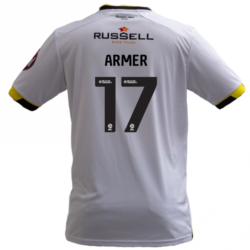 Men Football Jack Armer #17 White Away Jersey 2024/25 T-Shirt Nz