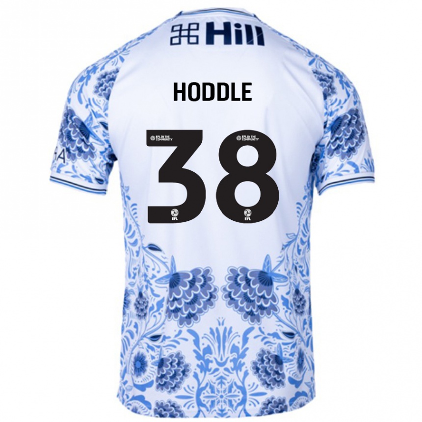 Men Football George Hoddle #38 White Blue Away Jersey 2024/25 T-Shirt Nz