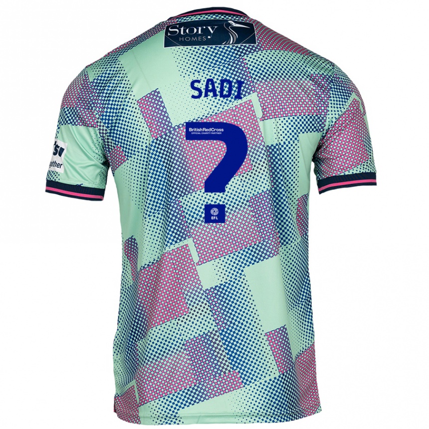 Men Football Dominic Sadi #0 Green Away Jersey 2024/25 T-Shirt Nz