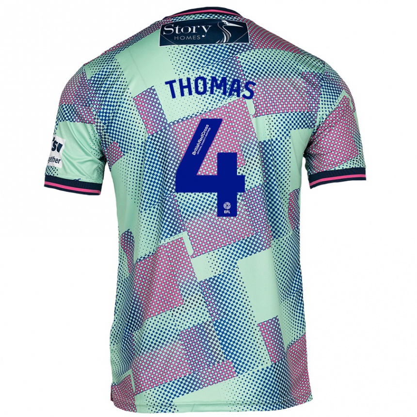 Men Football Terell Thomas #4 Green Away Jersey 2024/25 T-Shirt Nz