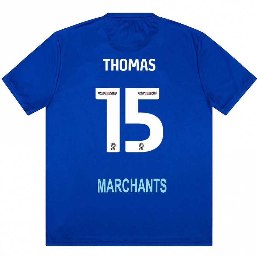 Men Football Jordan Thomas #15 Green Away Jersey 2024/25 T-Shirt Nz