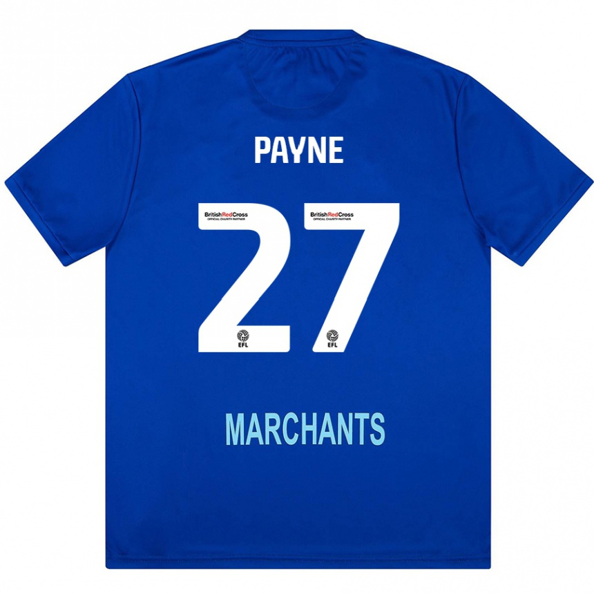 Men Football Lewis Payne #27 Green Away Jersey 2024/25 T-Shirt Nz