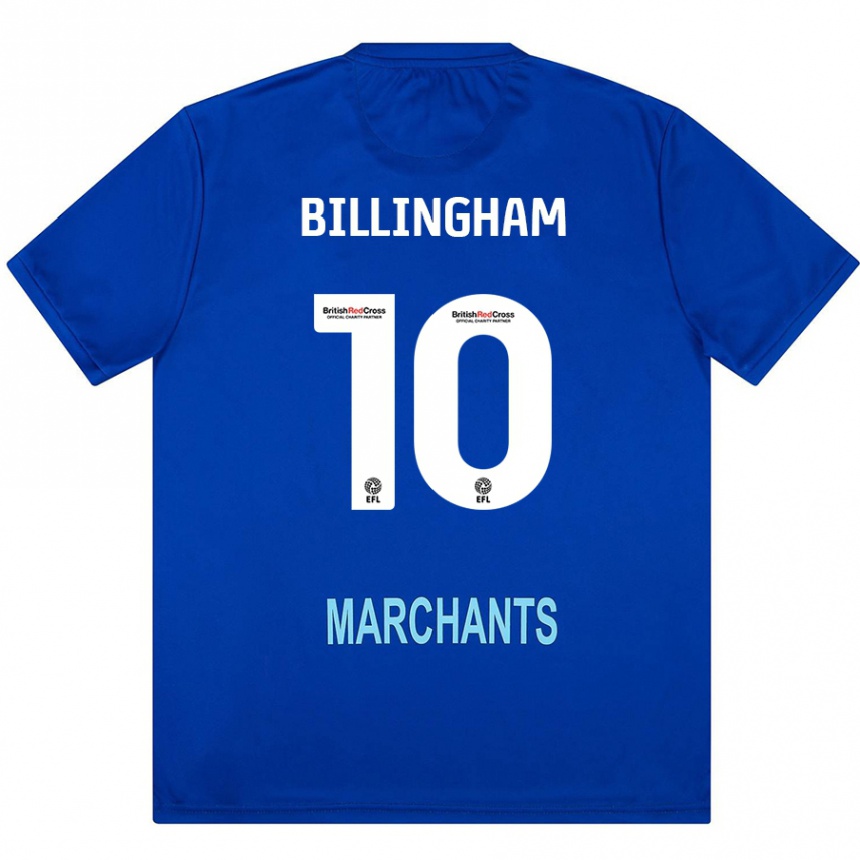 Men Football Lily Billingham #10 Green Away Jersey 2024/25 T-Shirt Nz