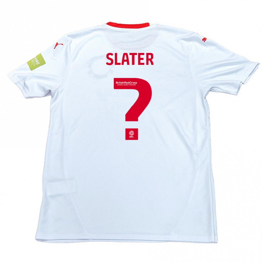 Men Football Adham Slater #0 White Away Jersey 2024/25 T-Shirt Nz