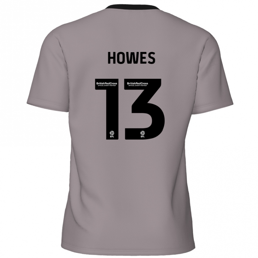 Men Football Sam Howes #13 Grey Away Jersey 2024/25 T-Shirt Nz