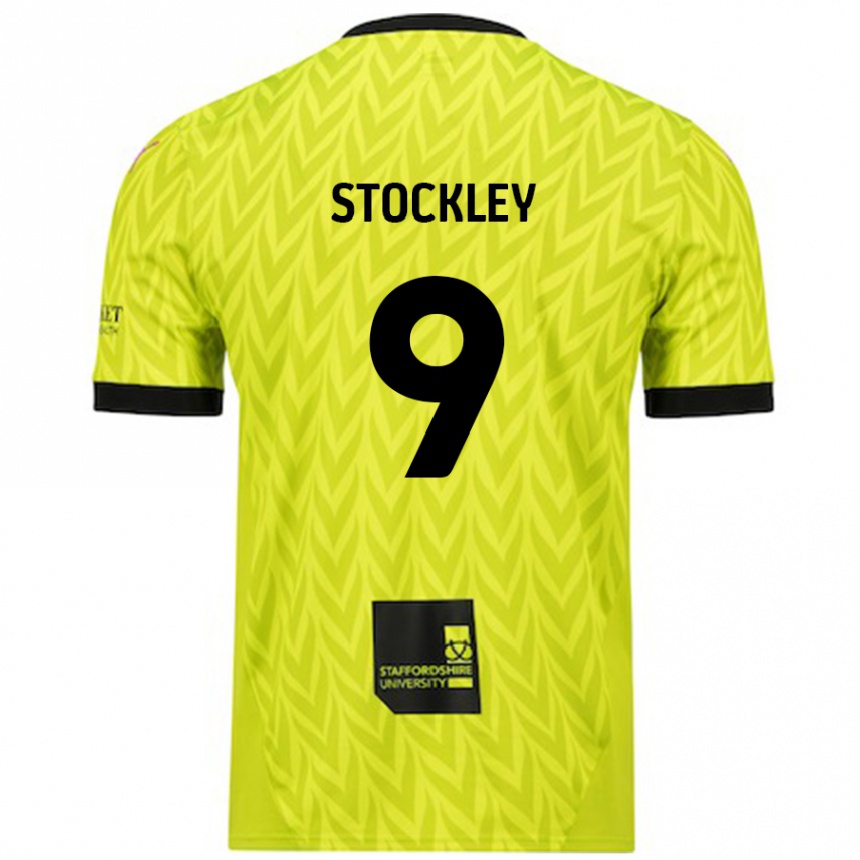 Men Football Jayden Stockley #9 Fluorescent Green Away Jersey 2024/25 T-Shirt Nz