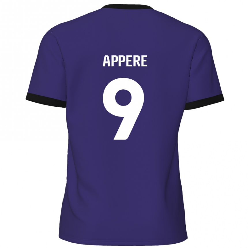 Men Football Louis Appéré #9 Purple Away Jersey 2024/25 T-Shirt Nz