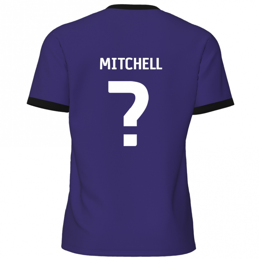 Men Football Rylee Mitchell #0 Purple Away Jersey 2024/25 T-Shirt Nz